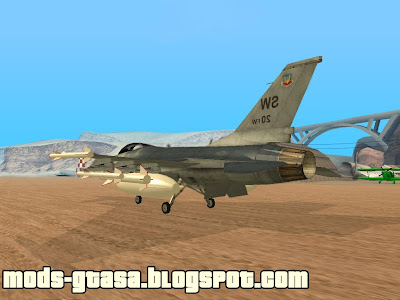 Lockheed Martin F-16 para GTA San Andreas